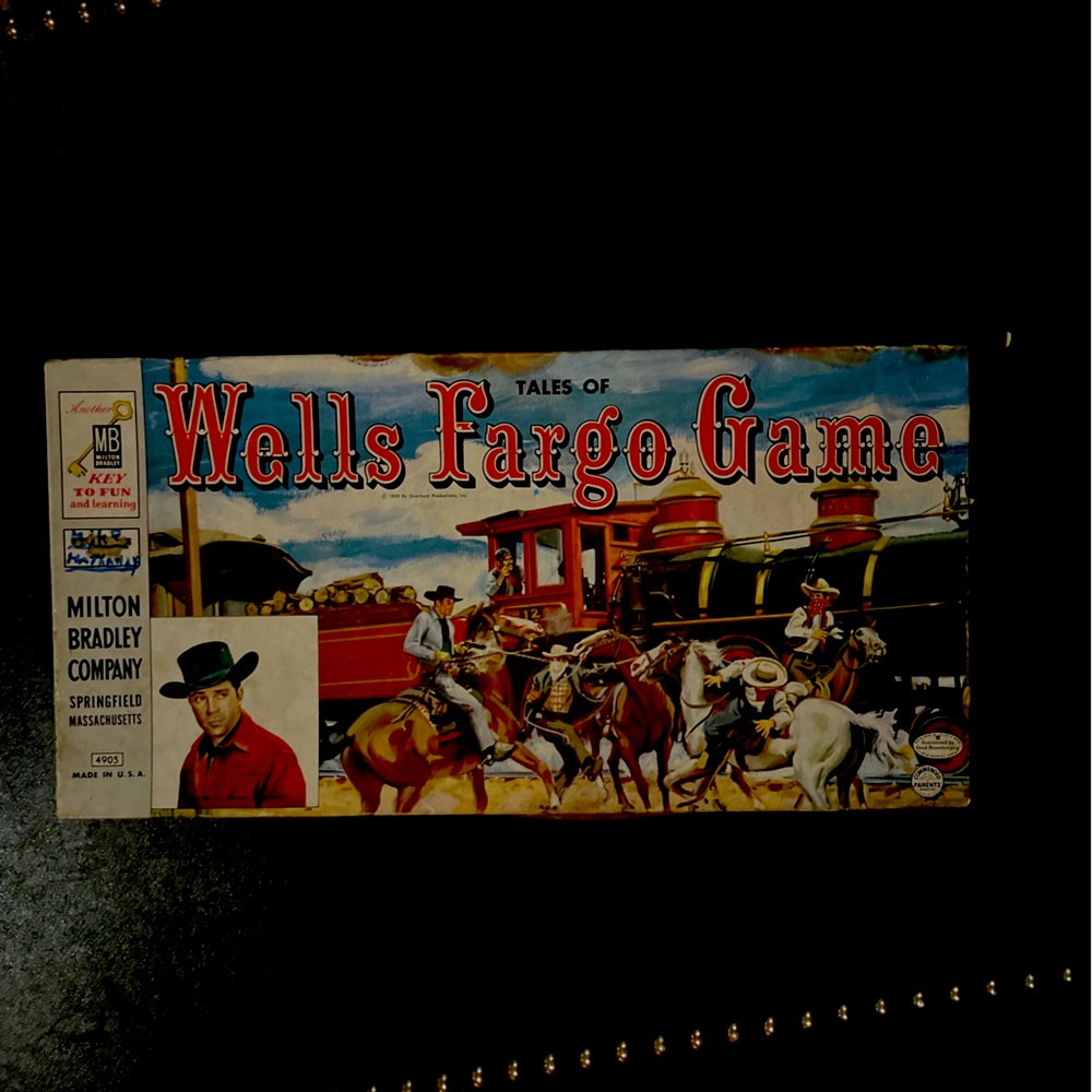 Vintage 1956 Tales of Wells Fargo Board game *Complete*